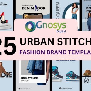 Urban Stitch fashion templates | instagram post | instagram story | social media instagram post | canva editable post