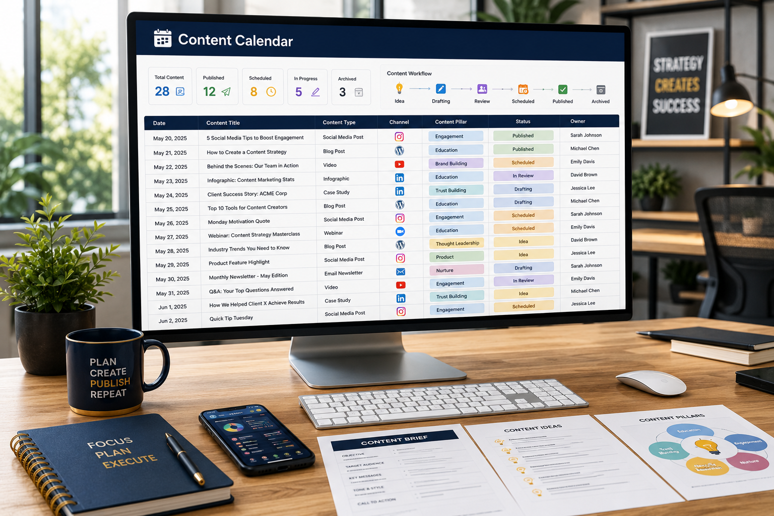 Content Marketing Calendar & Planner