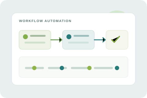 Connected workflow automation illustration